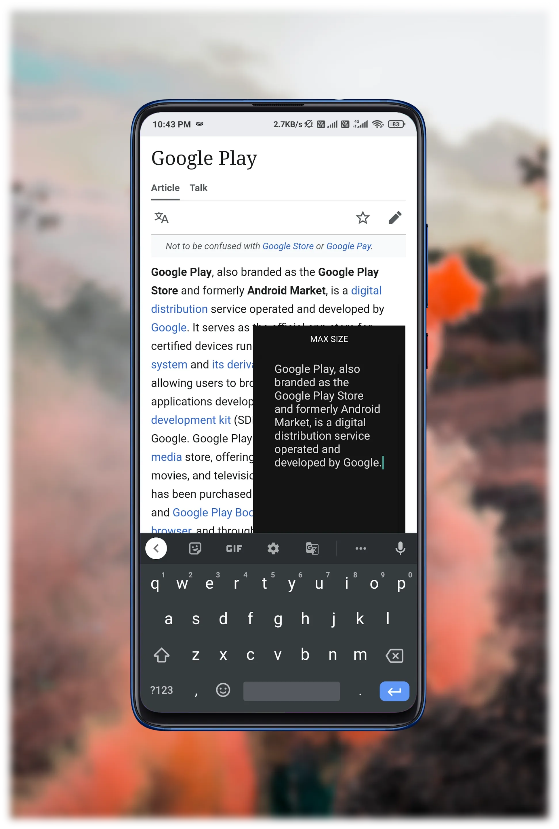 Screenshot
