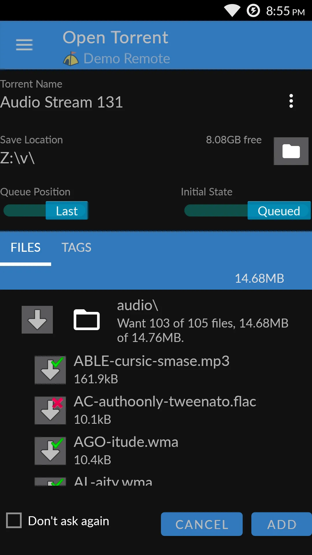 Screenshot