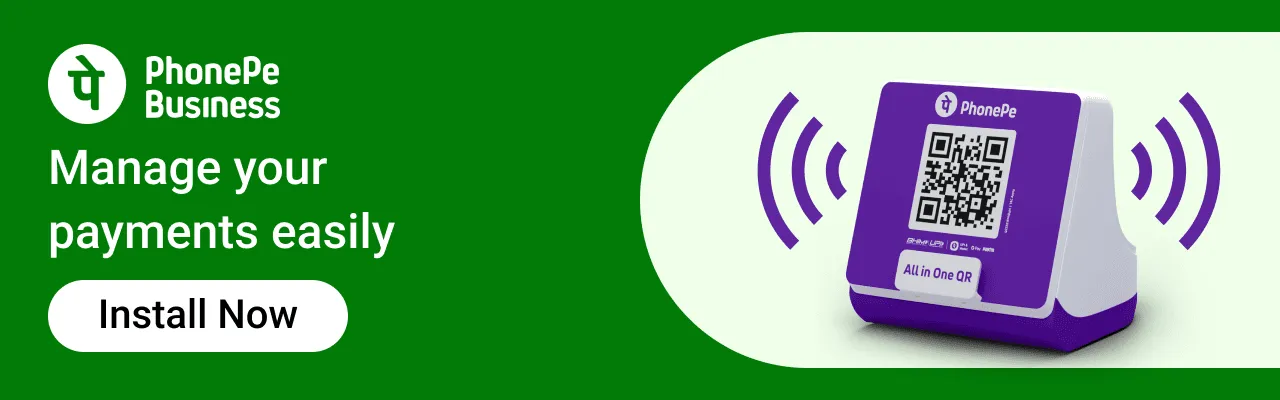 PhonePe Business banner