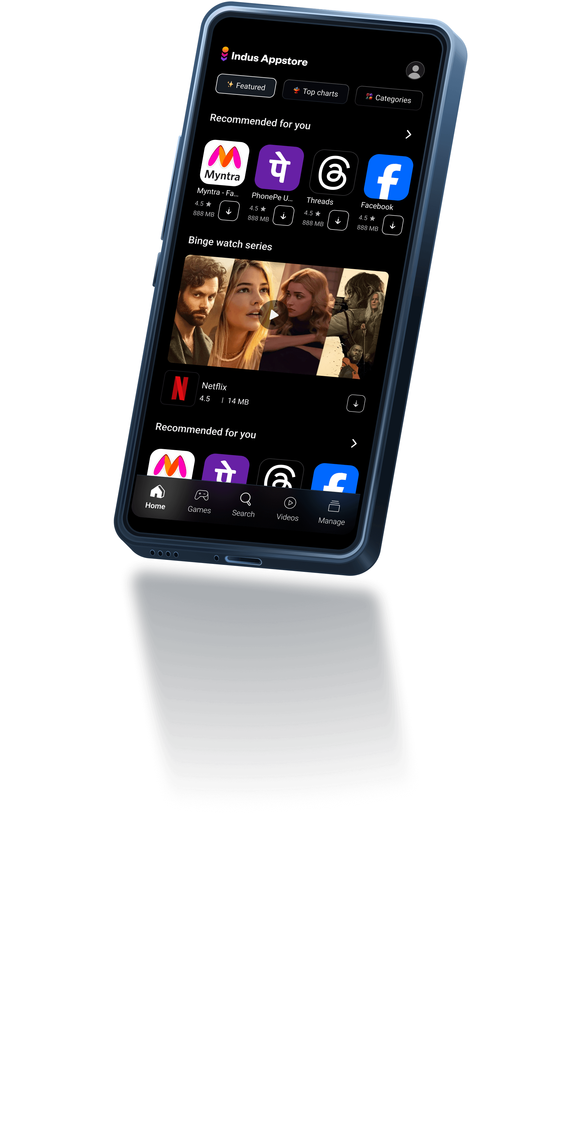 Mockup phone | Indus Developer Dashboard
