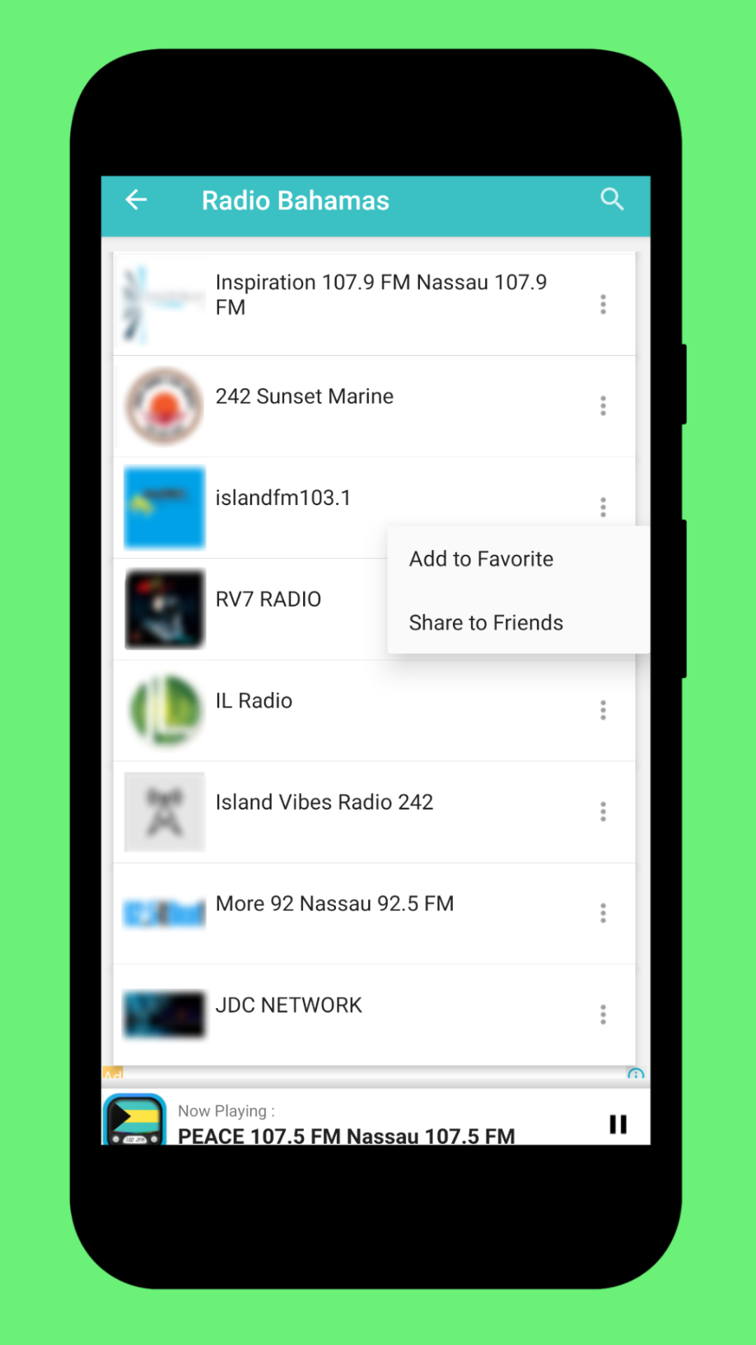 Radio Bahamas + Radio Online | Indus Appstore | Screenshot