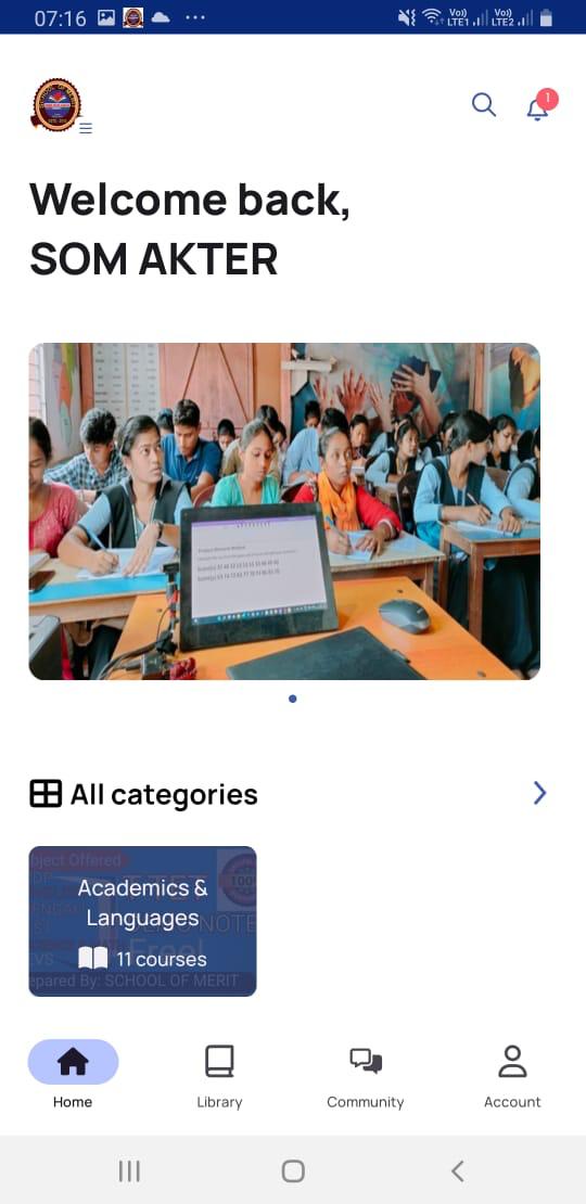 SCHOOL OF MERIT | Indus Appstore | Screenshot