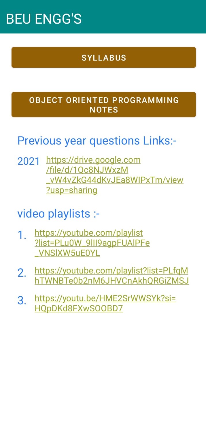 BEU ENGG'S Syllabus, PYQ, Notes | Indus Appstore | Screenshot