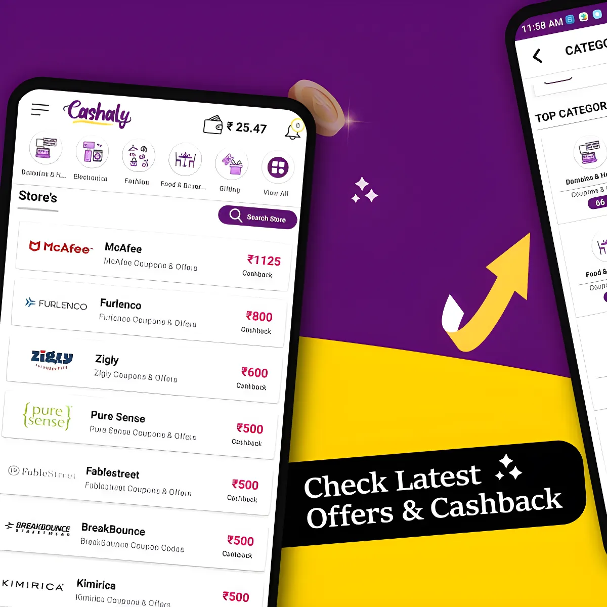 Cashaly: Cashback & Coupons | Indus Appstore | Screenshot