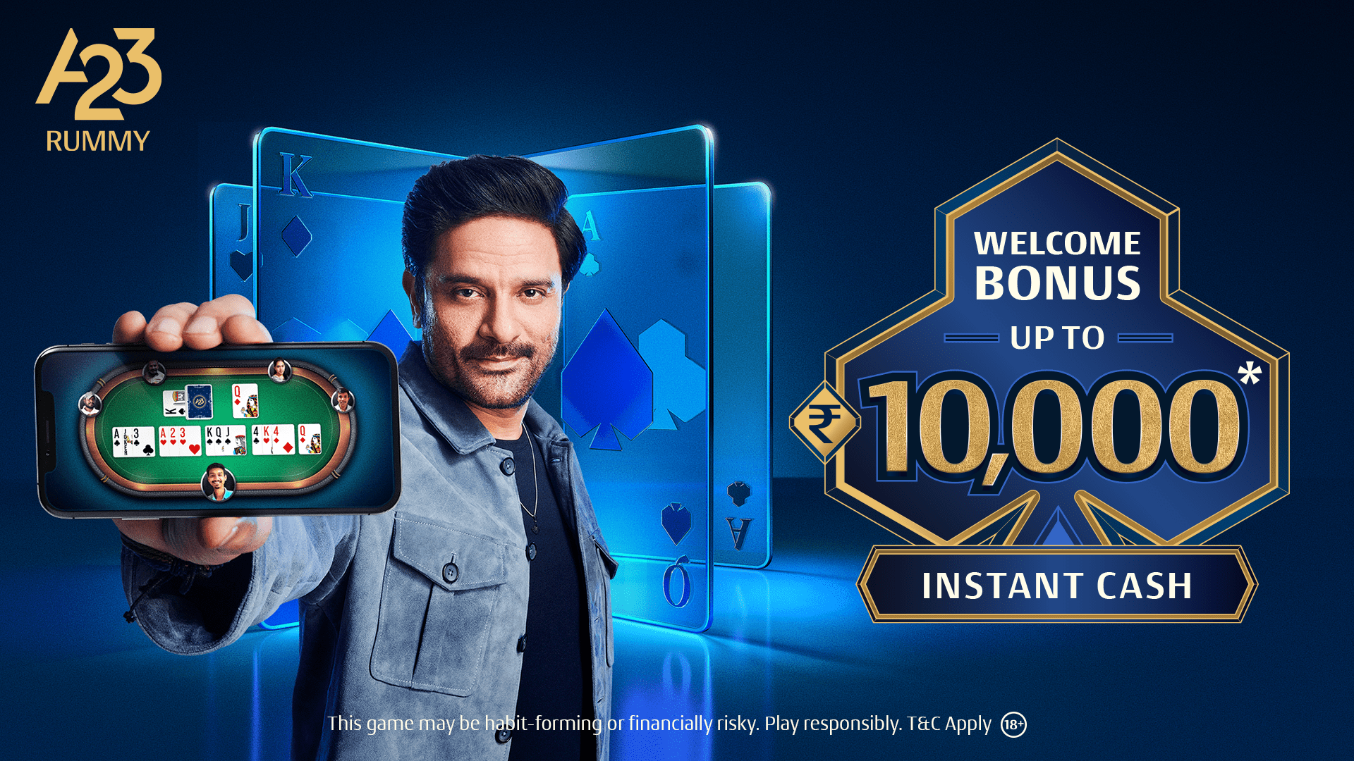 Rummy Games, Online Cash | A23 | Indus Appstore | Screenshot