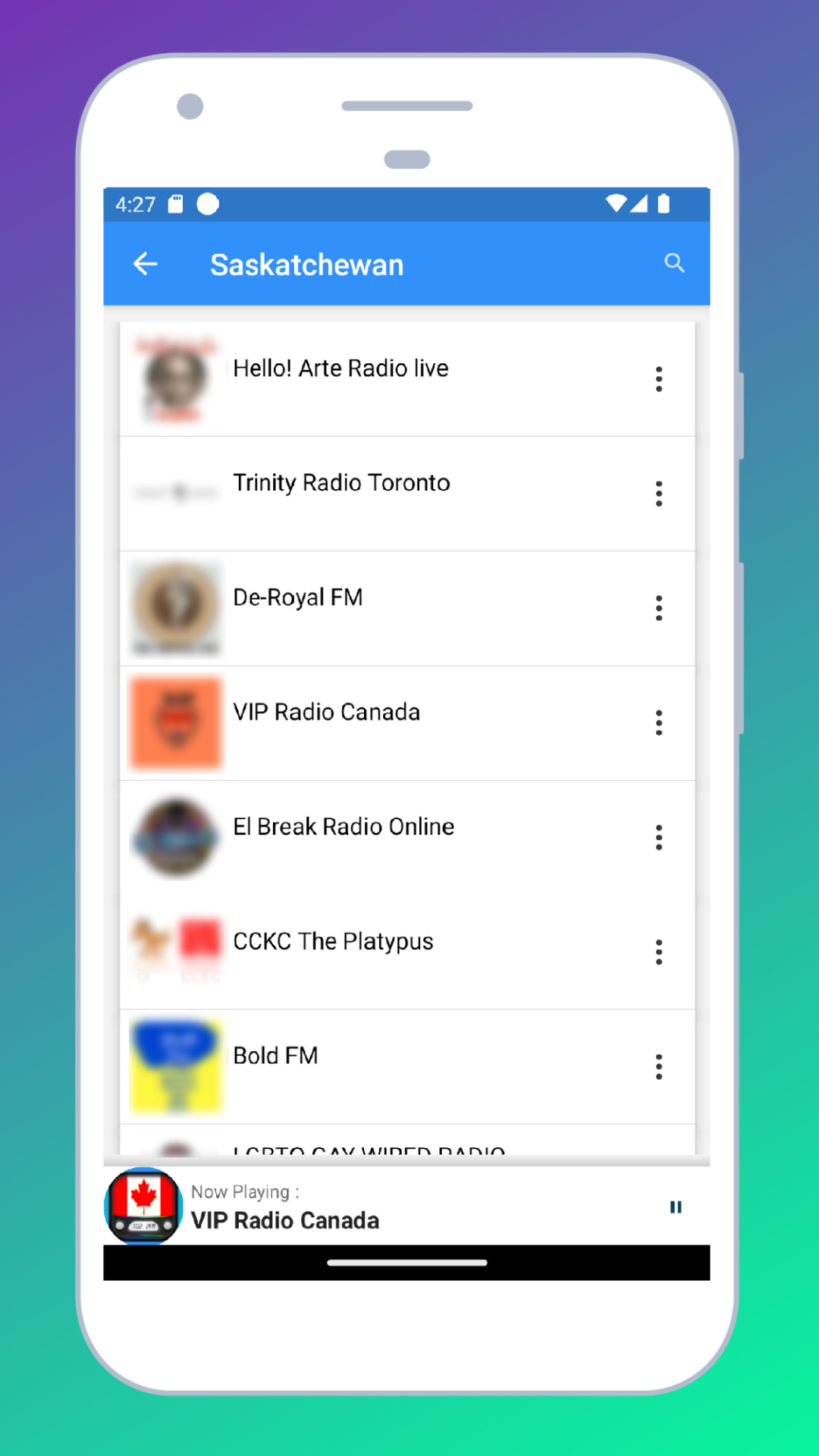 Radio Canada App + Radio Online | Indus Appstore | Screenshot