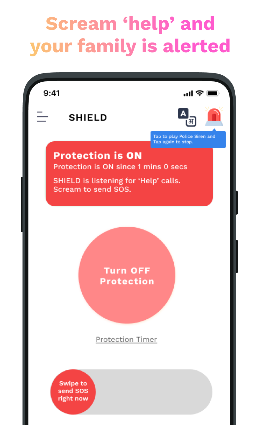 SHIELD INDIA - Women Safety | Indus Appstore | Screenshot