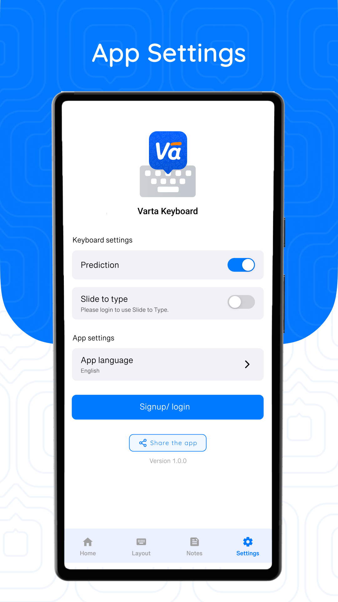 Varta Keyboard | Indus Appstore | Screenshot