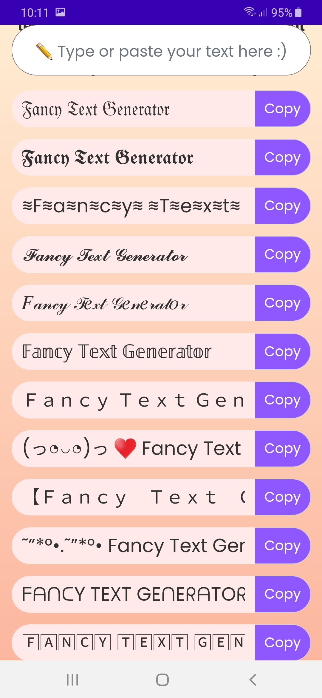 Fancy Text Generator | Indus Appstore | Screenshot