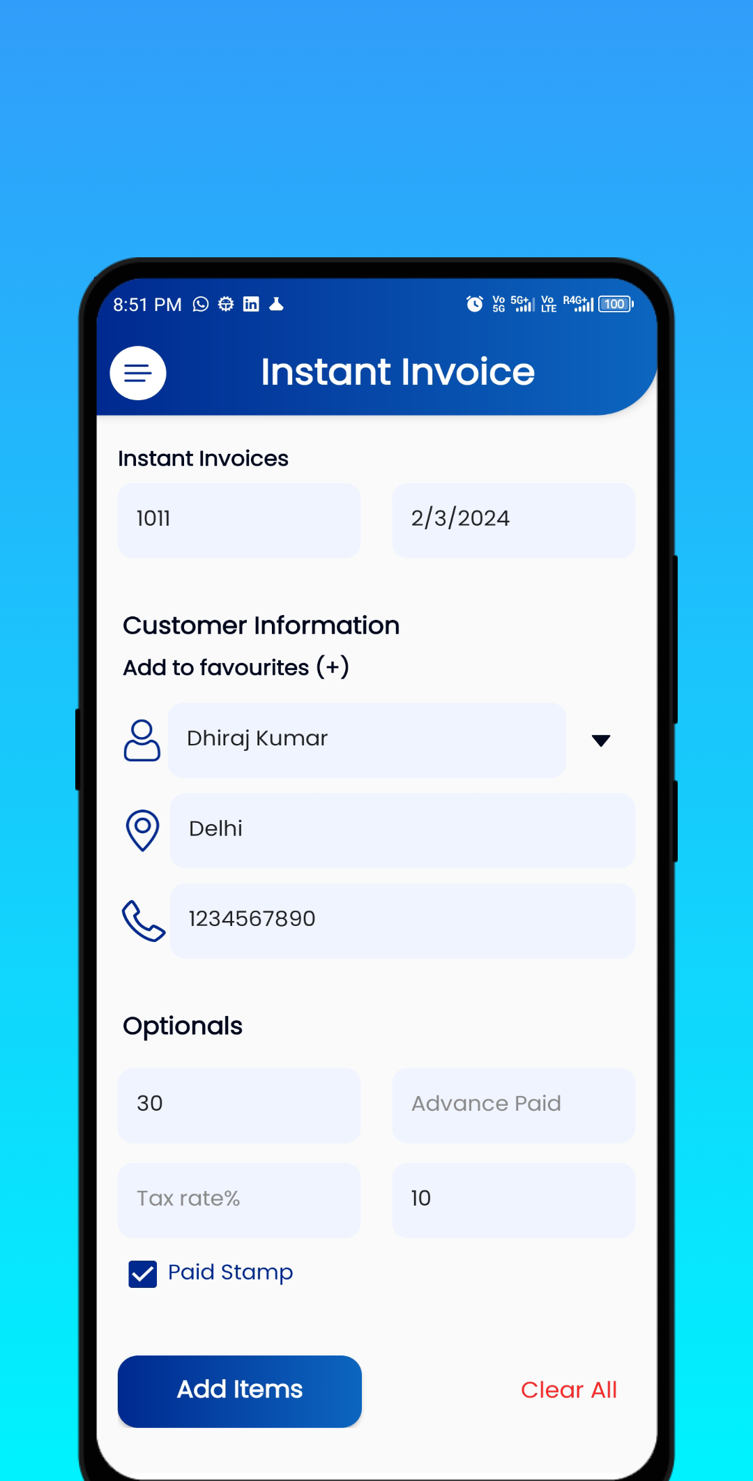 Invoice Master - Free Invoice Generator | Indus Appstore | Screenshot