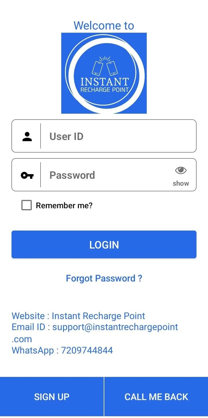 Instant Recharge Point | Indus Appstore | Screenshot