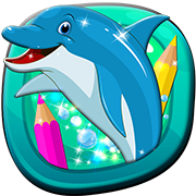 Dolphin Coloring Bookapp icon