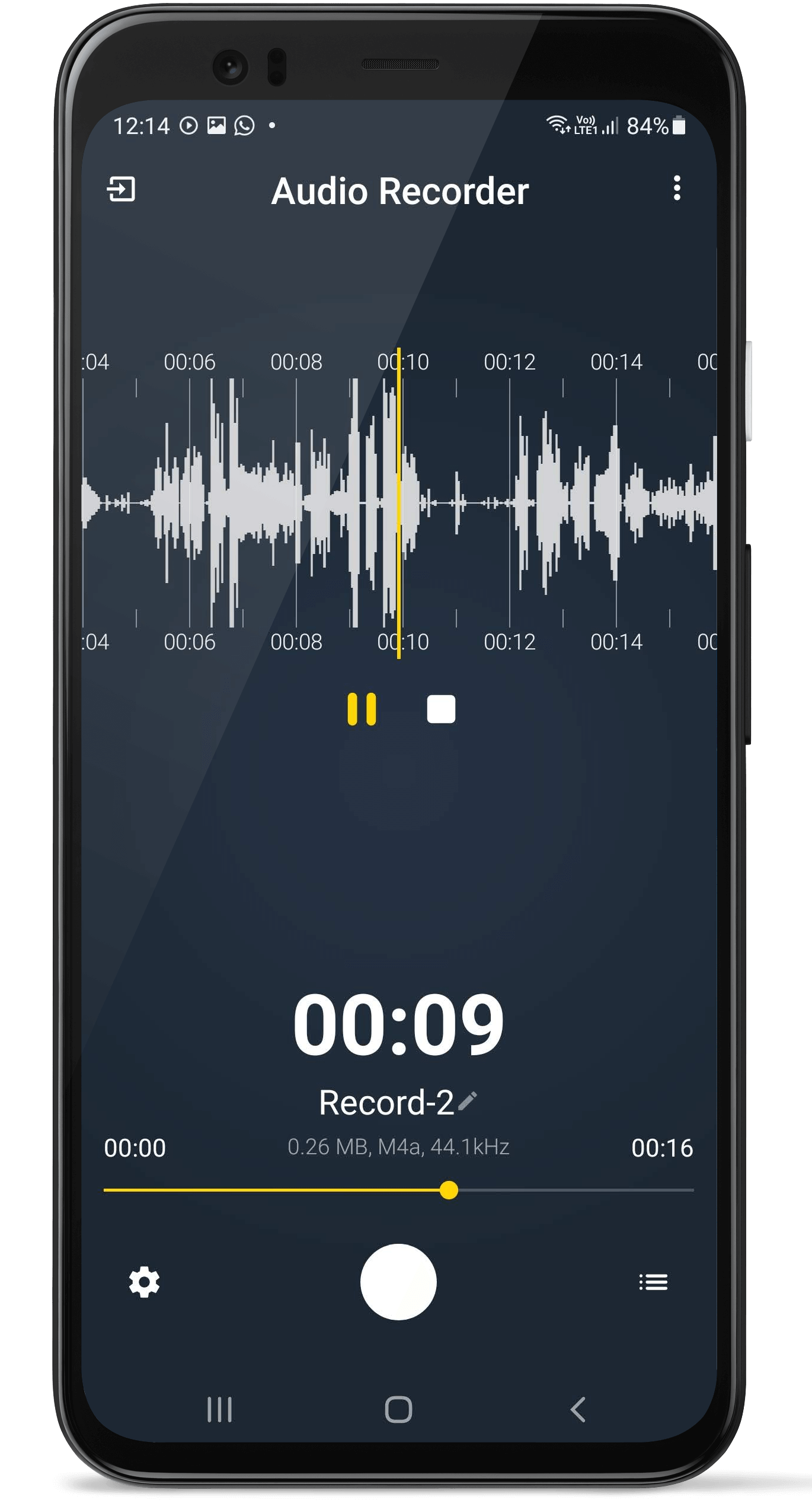 Audio Recorder and Player Free Fastest Crystal clear HD | Indus Appstore | Screenshot