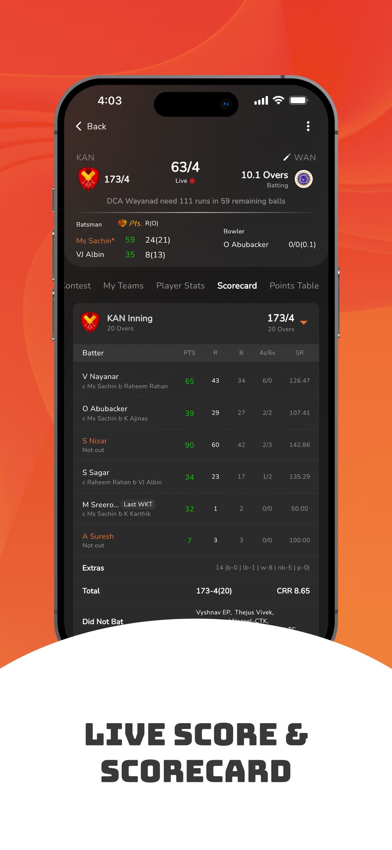 Six Dreams : Fantasy Sports App | Indus Appstore | Screenshot