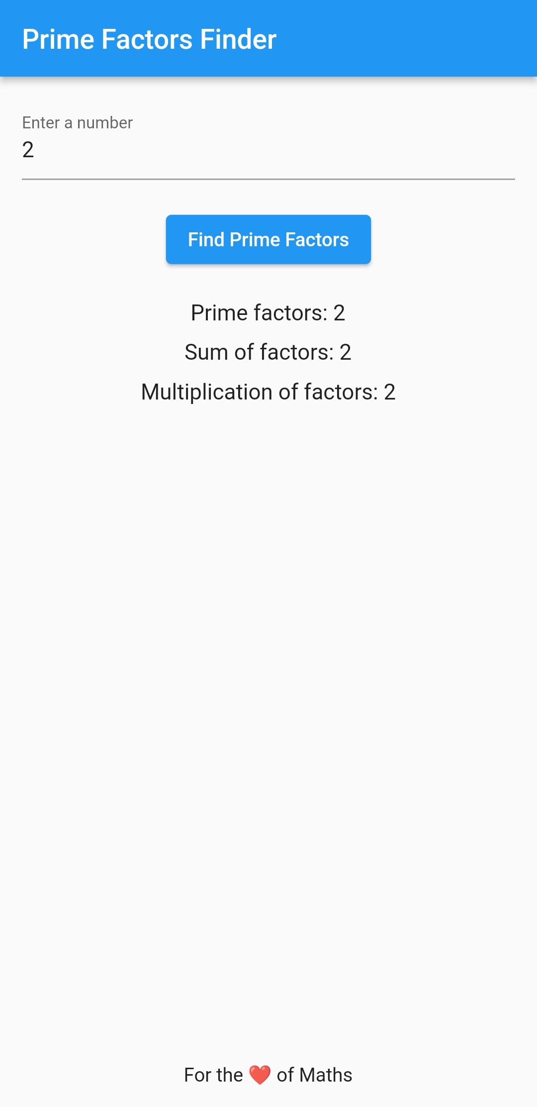 Prime Factors Finder | Indus Appstore | Screenshot