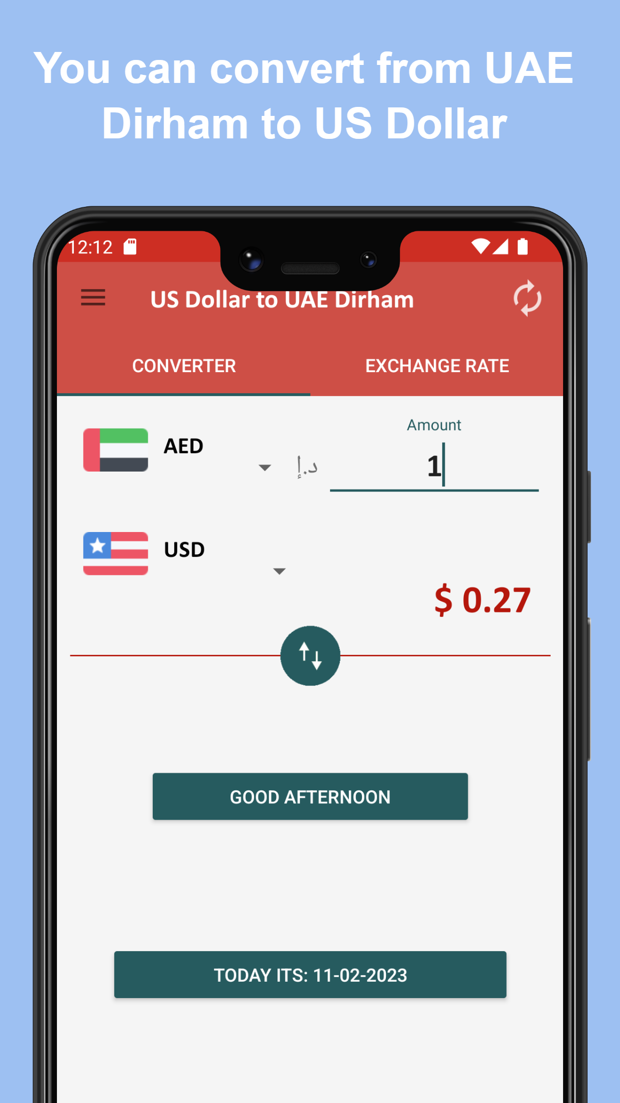 US dollar to UAE dirham | Indus Appstore | Screenshot