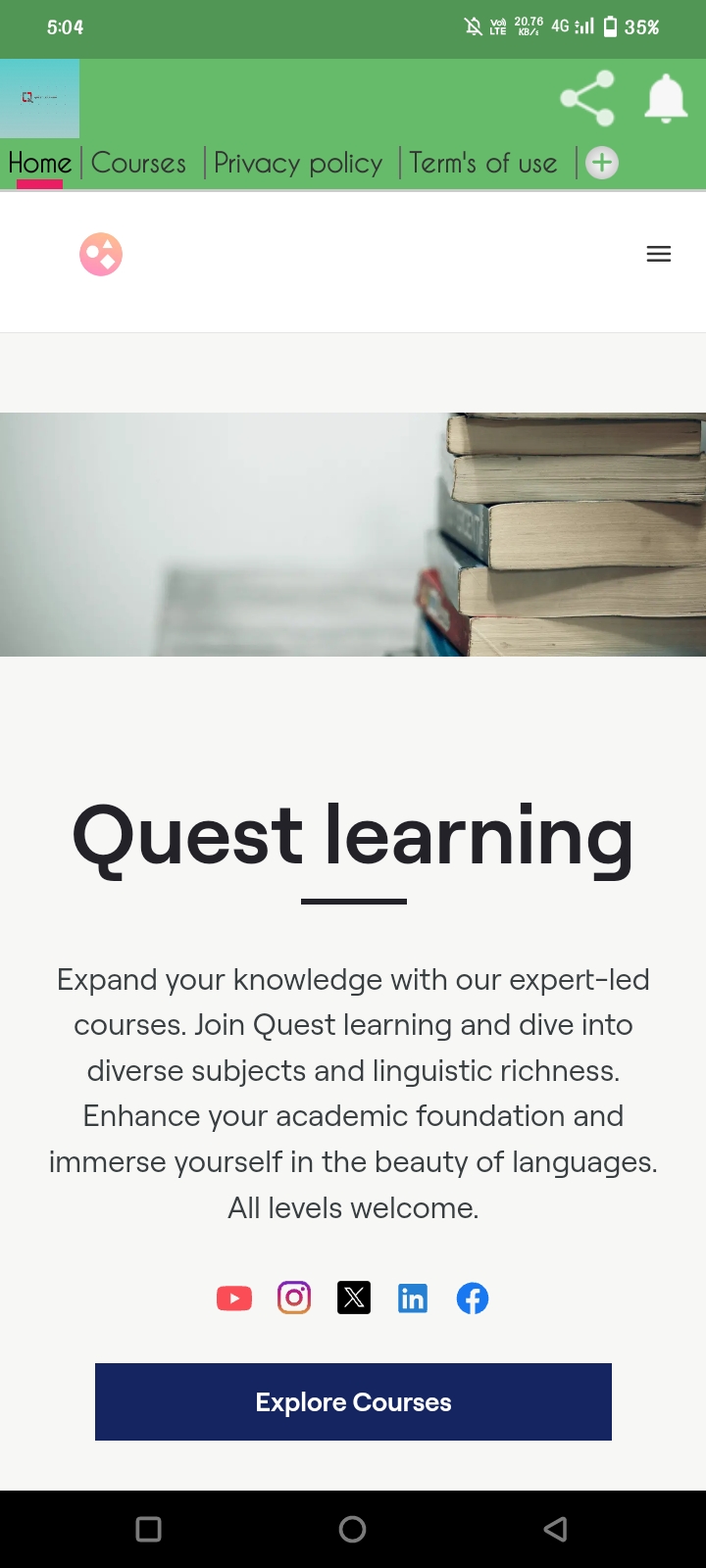 Quest learning | Indus Appstore | Screenshot