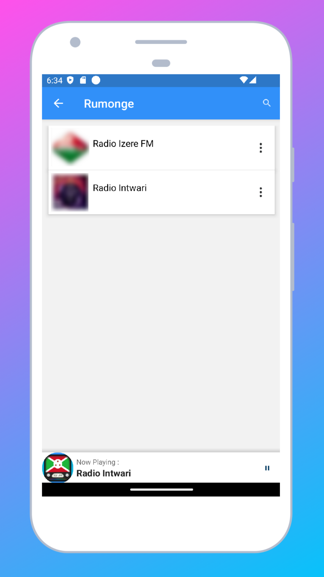 Radio Burundi + Radio FM AM | Indus Appstore | Screenshot