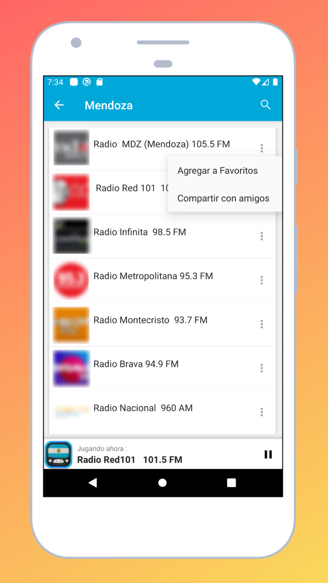 Radio Argentina + Radio Online | Indus Appstore | Screenshot