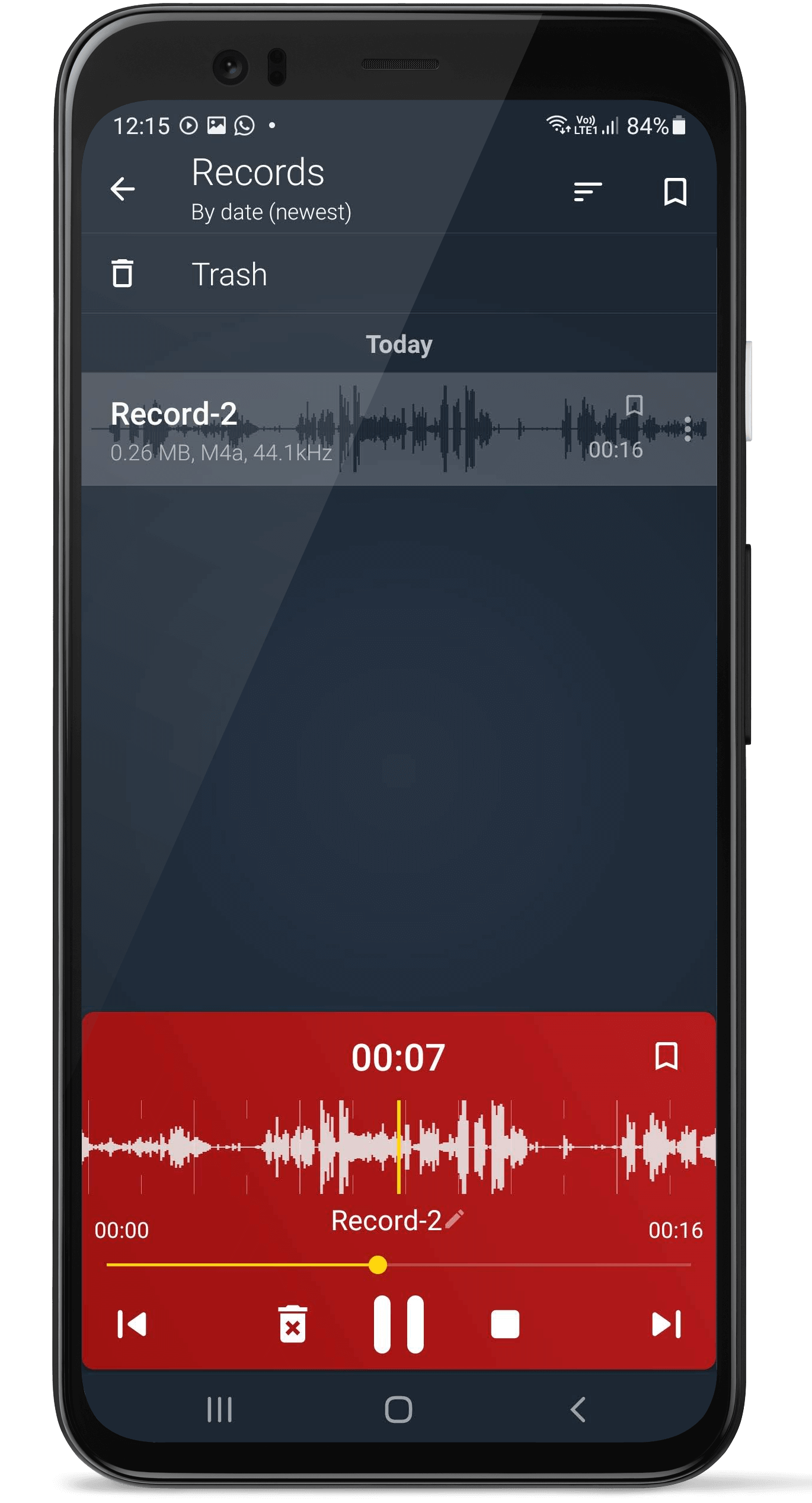 Audio Recorder and Player Free Fastest Crystal clear HD | Indus Appstore | Screenshot