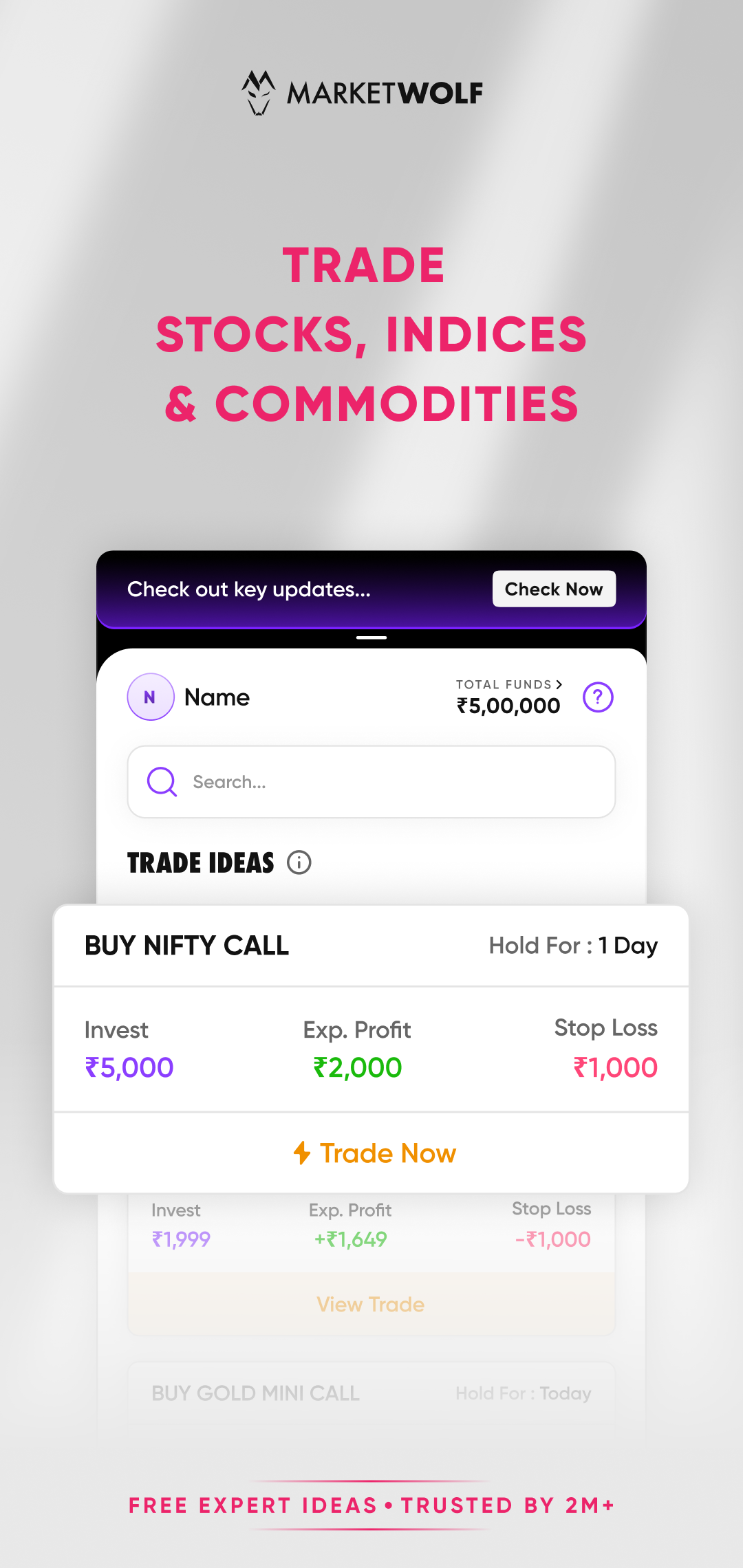 MarketWolf: Stocks & Options | Indus Appstore | Screenshot