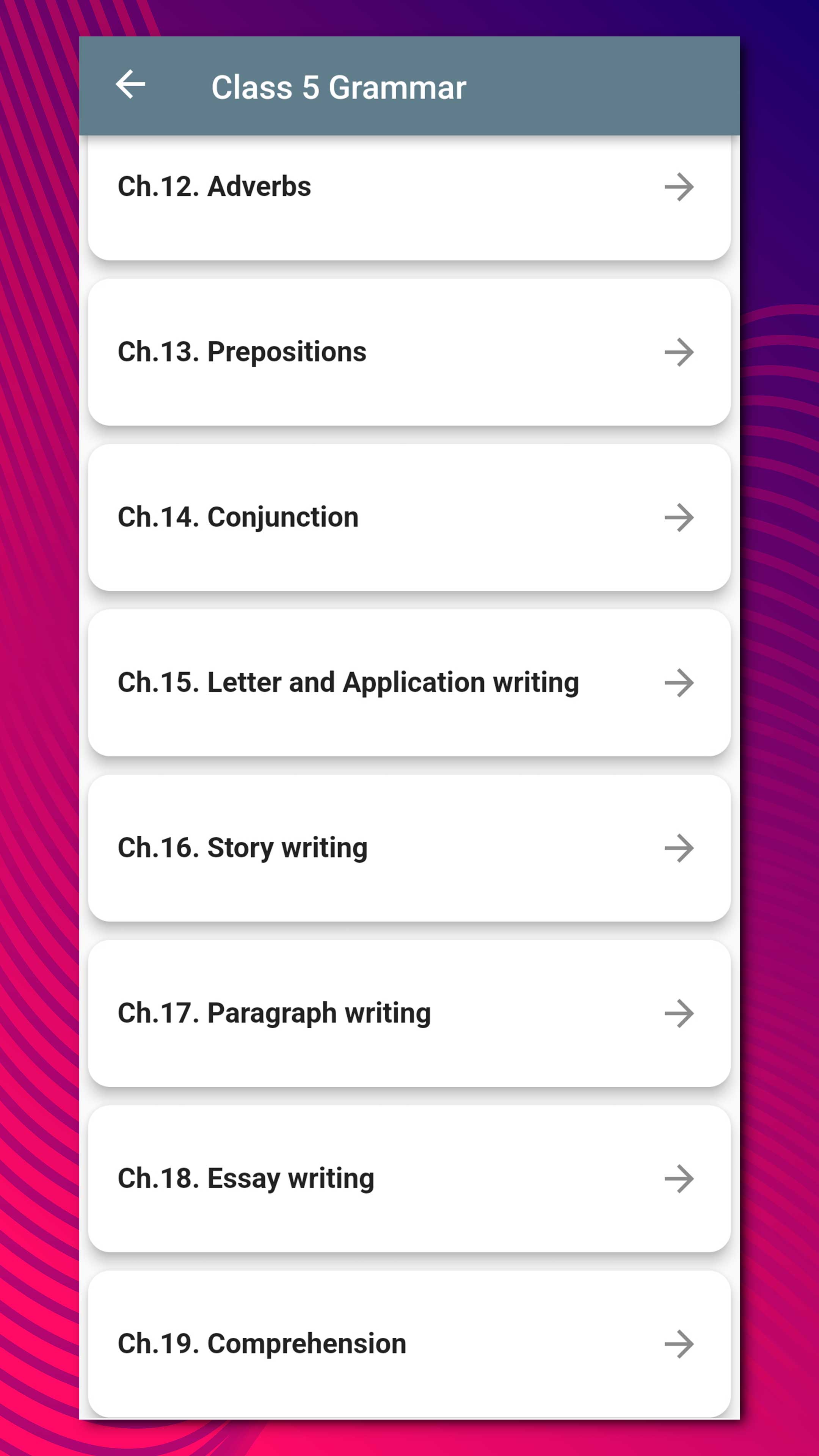 Class 5 English Grammar Book | Indus Appstore | Screenshot