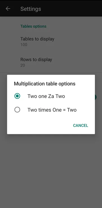 Maths Tables | Indus Appstore | Screenshot