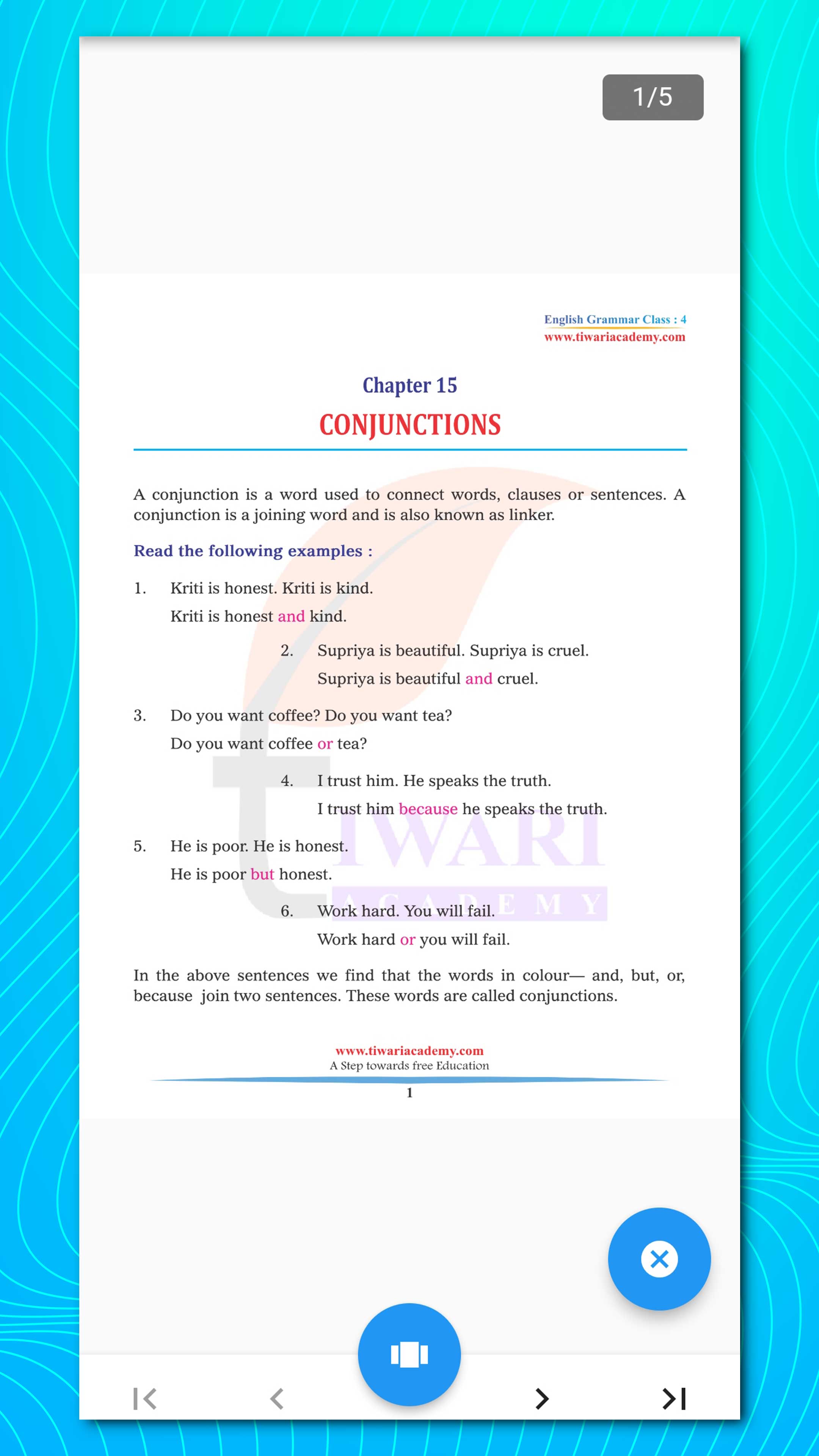 Class 4 English Grammar Book | Indus Appstore | Screenshot