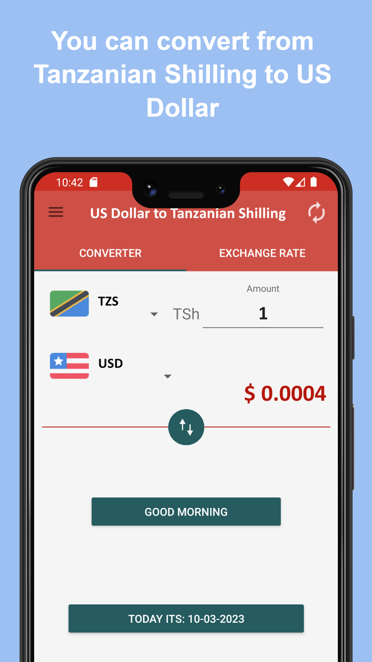 US Dollar to Tanzanian Shilling | Indus Appstore | Screenshot