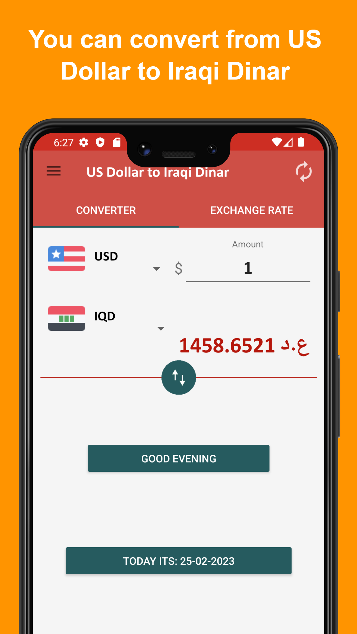 US dollar to Iraqi dinar | Indus Appstore | Screenshot