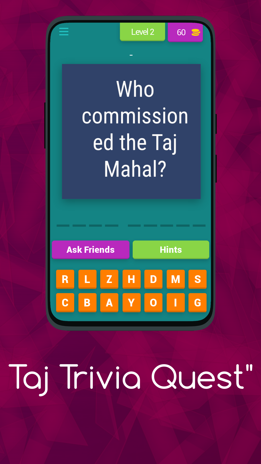 "TAJ TRIVIA QUEST" | Indus Appstore | Screenshot