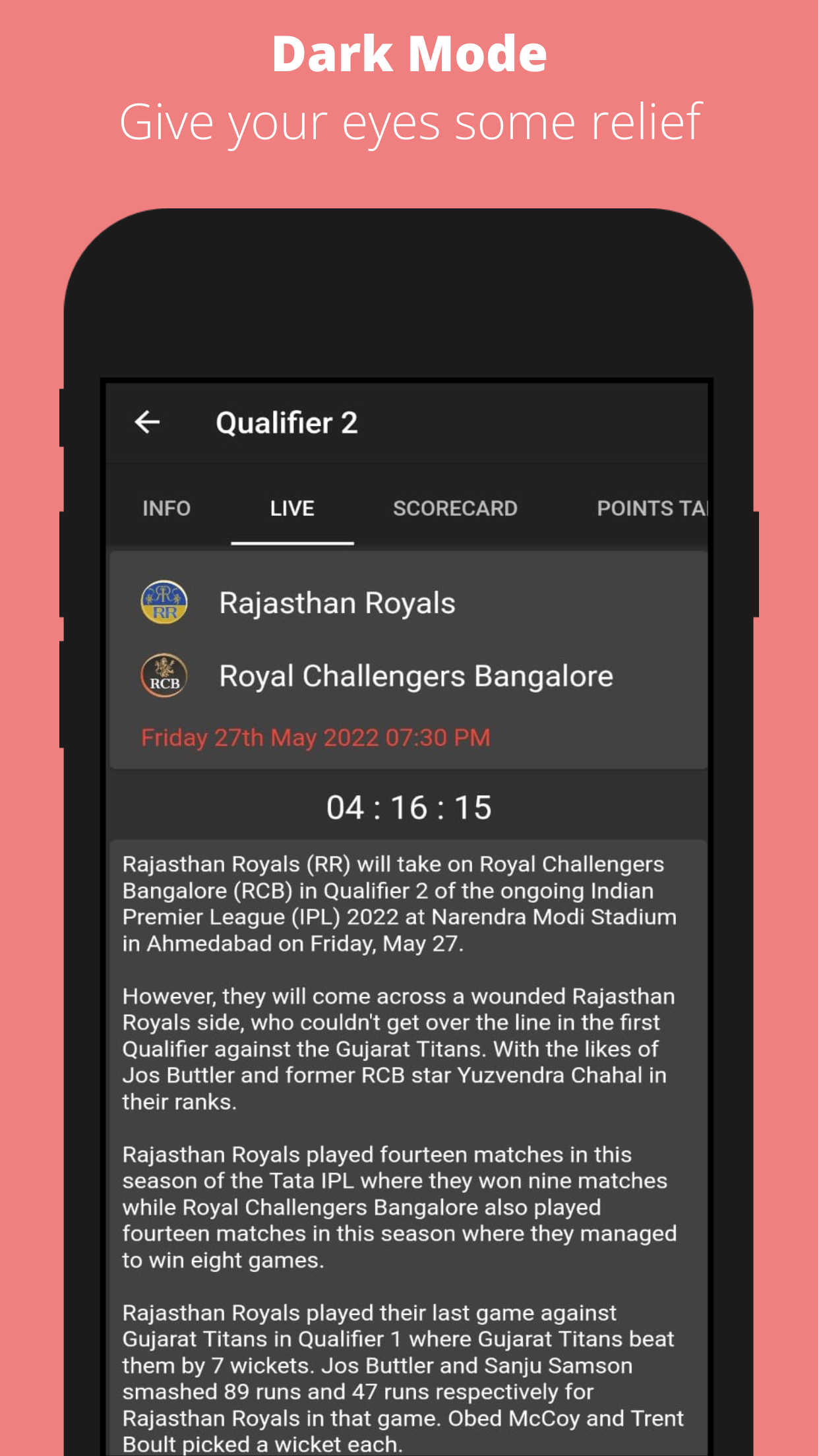 CricRed - Live Cricket Score | Indus Appstore | Screenshot