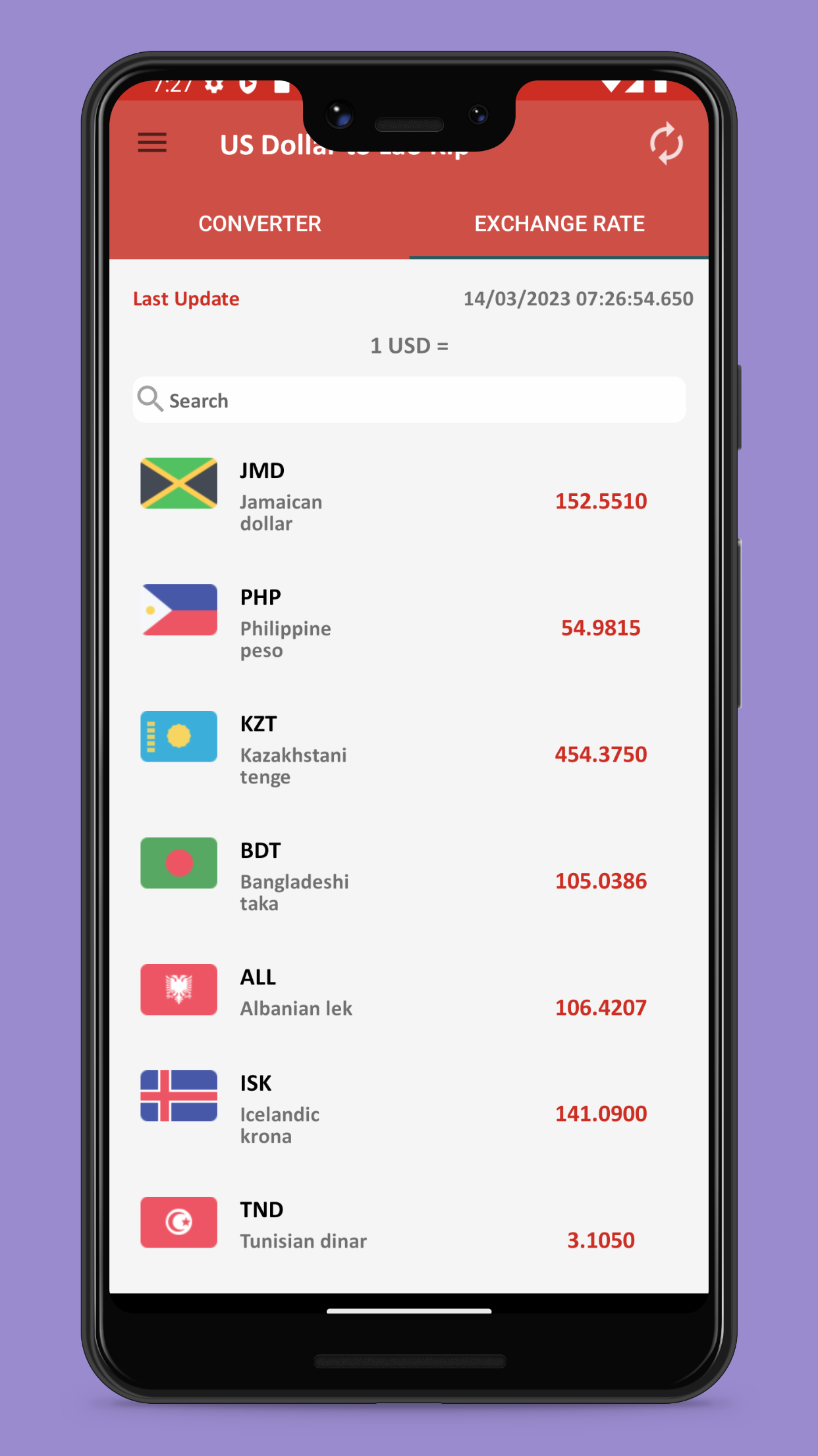 US Dollar to Lao Kip | Indus Appstore | Screenshot