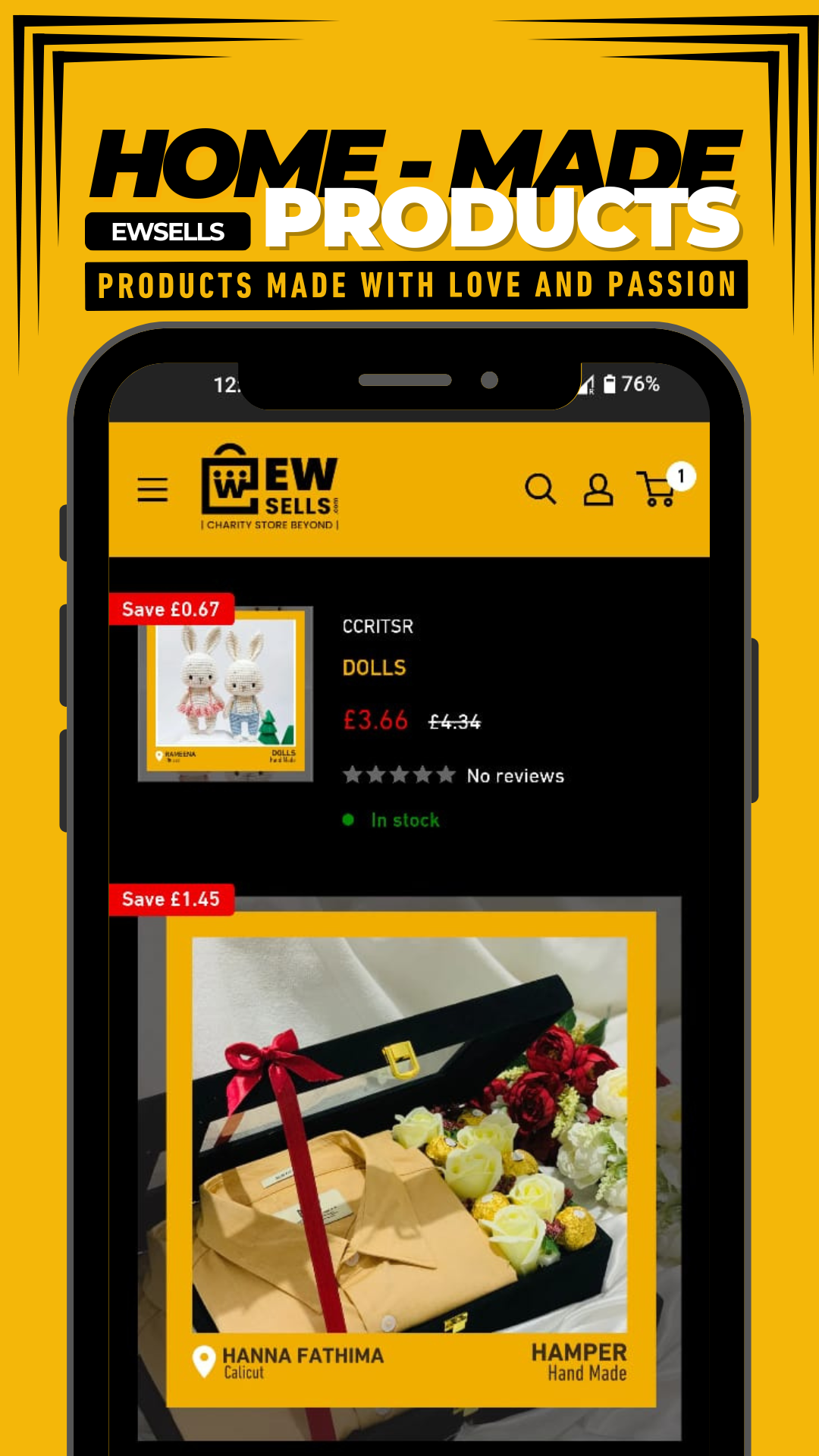 EWSELLS | CHARITY STORE BEYOND | Indus Appstore | Screenshot