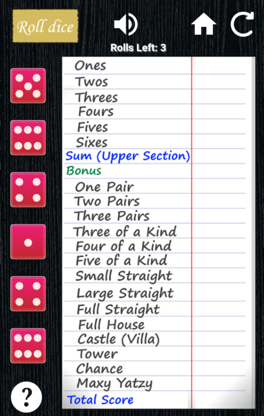 Maxi Yatzy | Indus Appstore | Screenshot