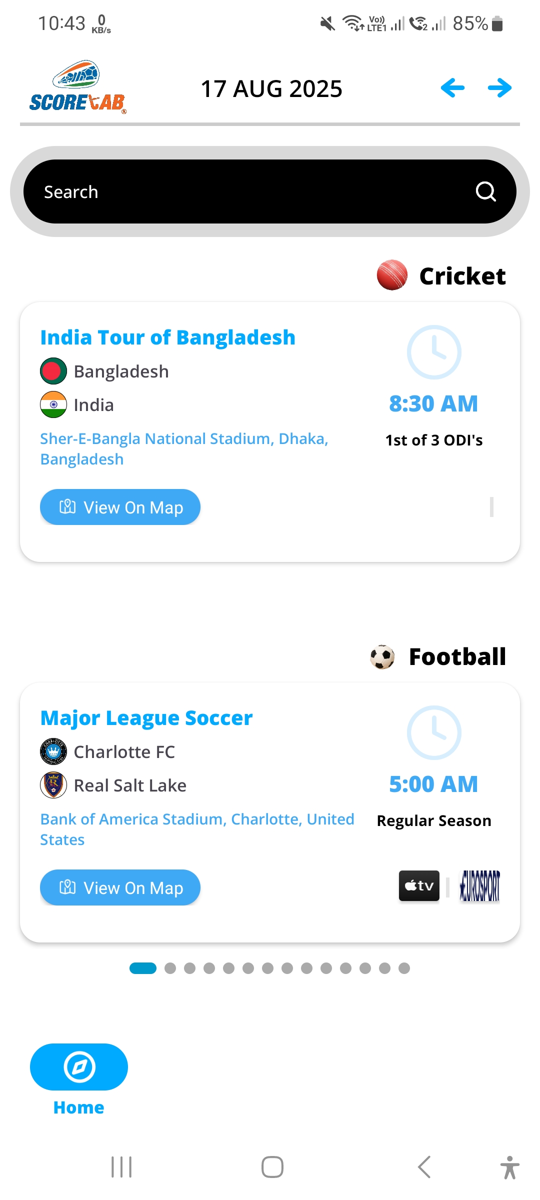 Scoretab – Multi-Sport Match Alerts | Indus Appstore | Screenshot
