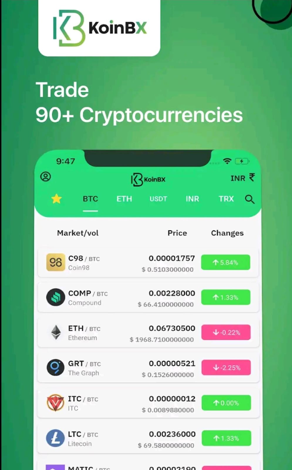 KoinBX: Indian Crypto Exchange | Indus Appstore | Screenshot