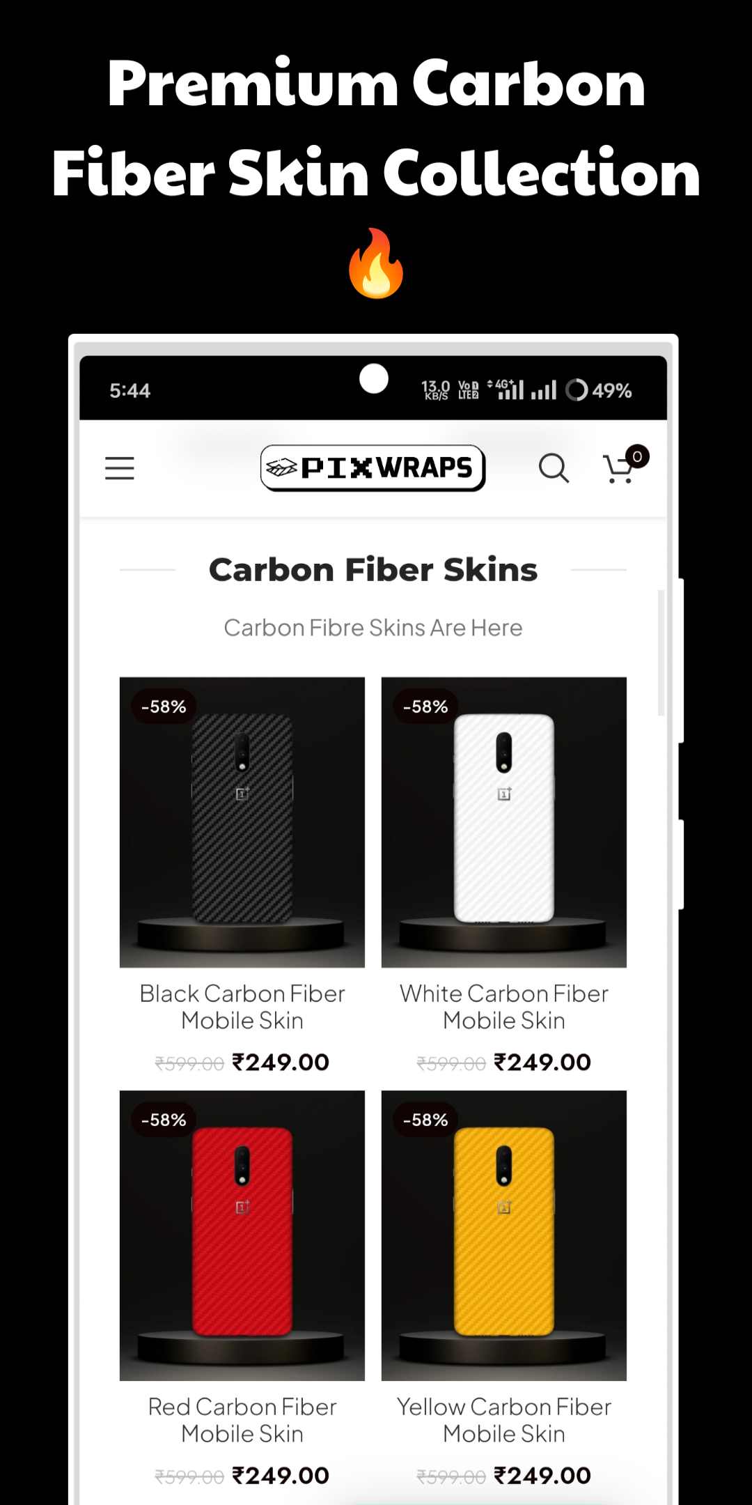 PixWraps - Mobile Skins & Wraps | Indus Appstore | Screenshot