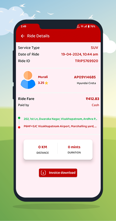 Trip - Gaadi Anytime Anywhere | Indus Appstore | Screenshot