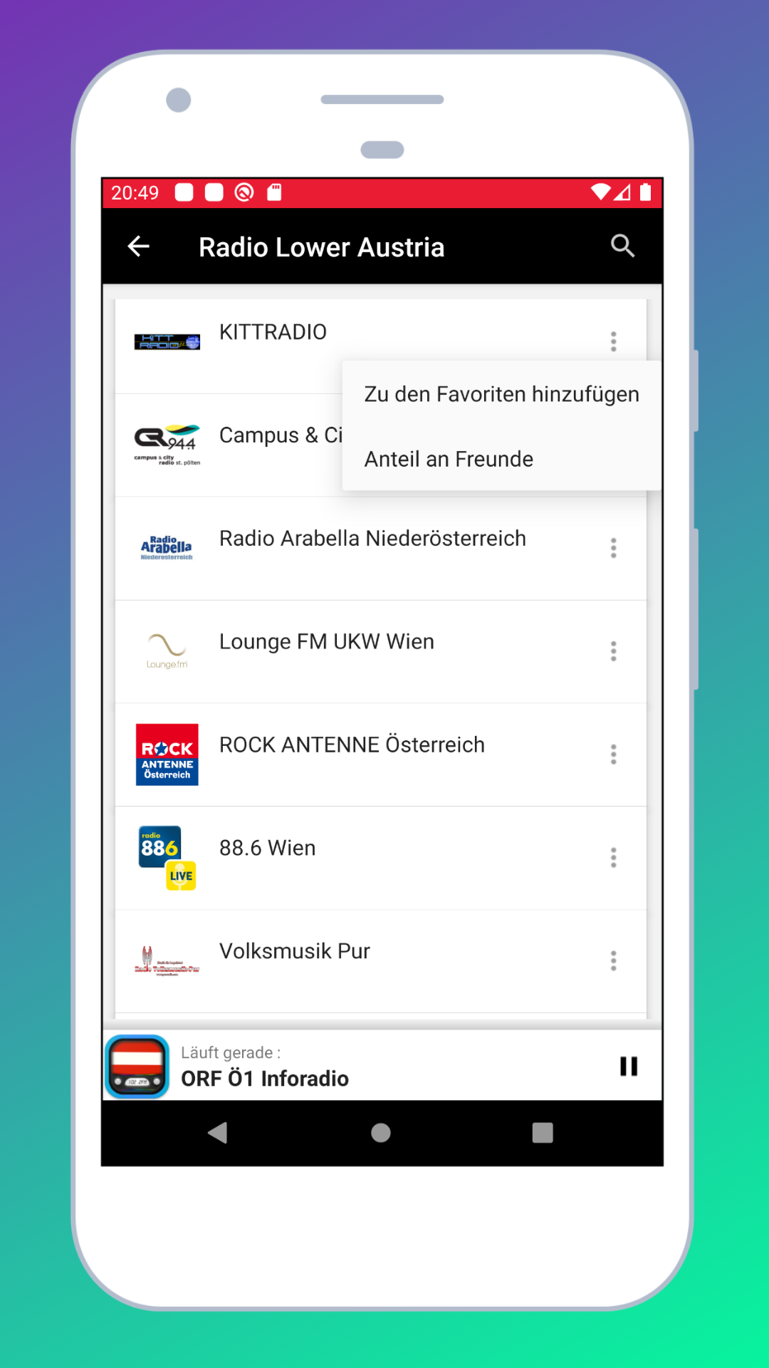 Radio Austria FM: Radio Online | Indus Appstore | Screenshot