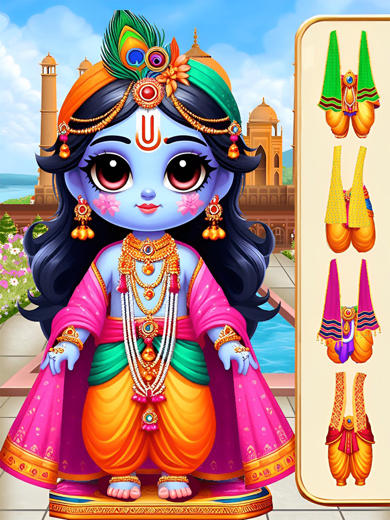 Radha Krishna Dress Up Games : Virtual Temple - Hindu God Lord Krishna : Gopi | Indus Appstore | Screenshot