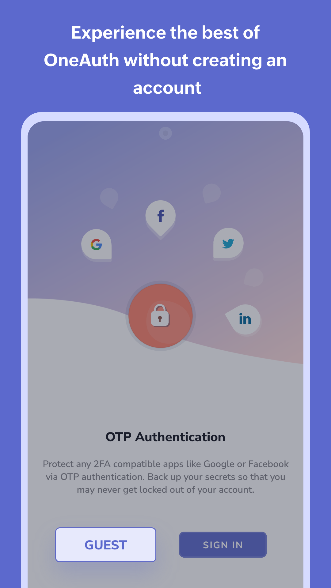 Authenticator App - OneAuth | Indus Appstore | Screenshot