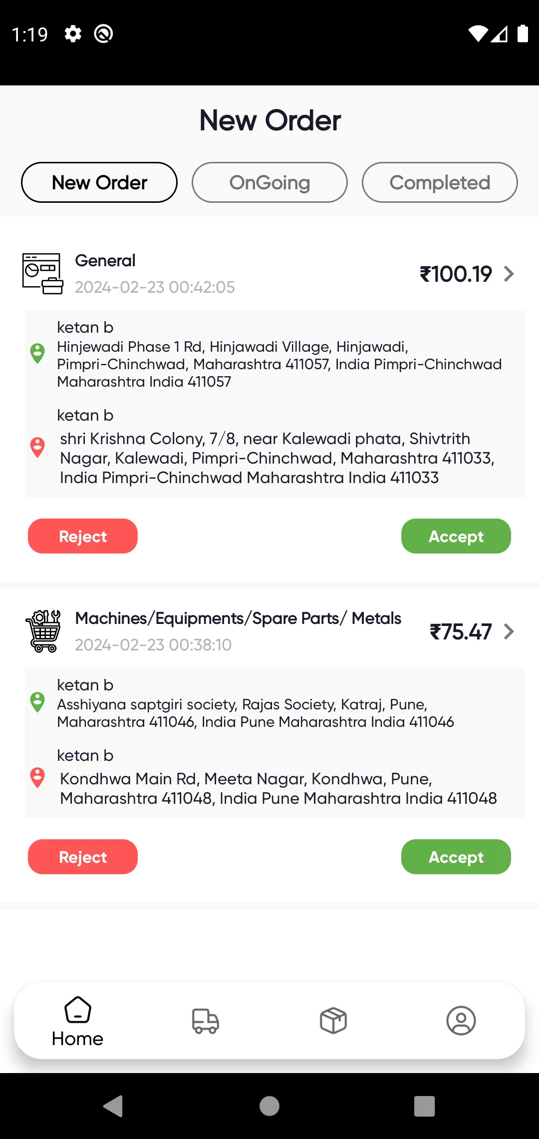 TrackOnWheels-Partner | Indus Appstore | Screenshot
