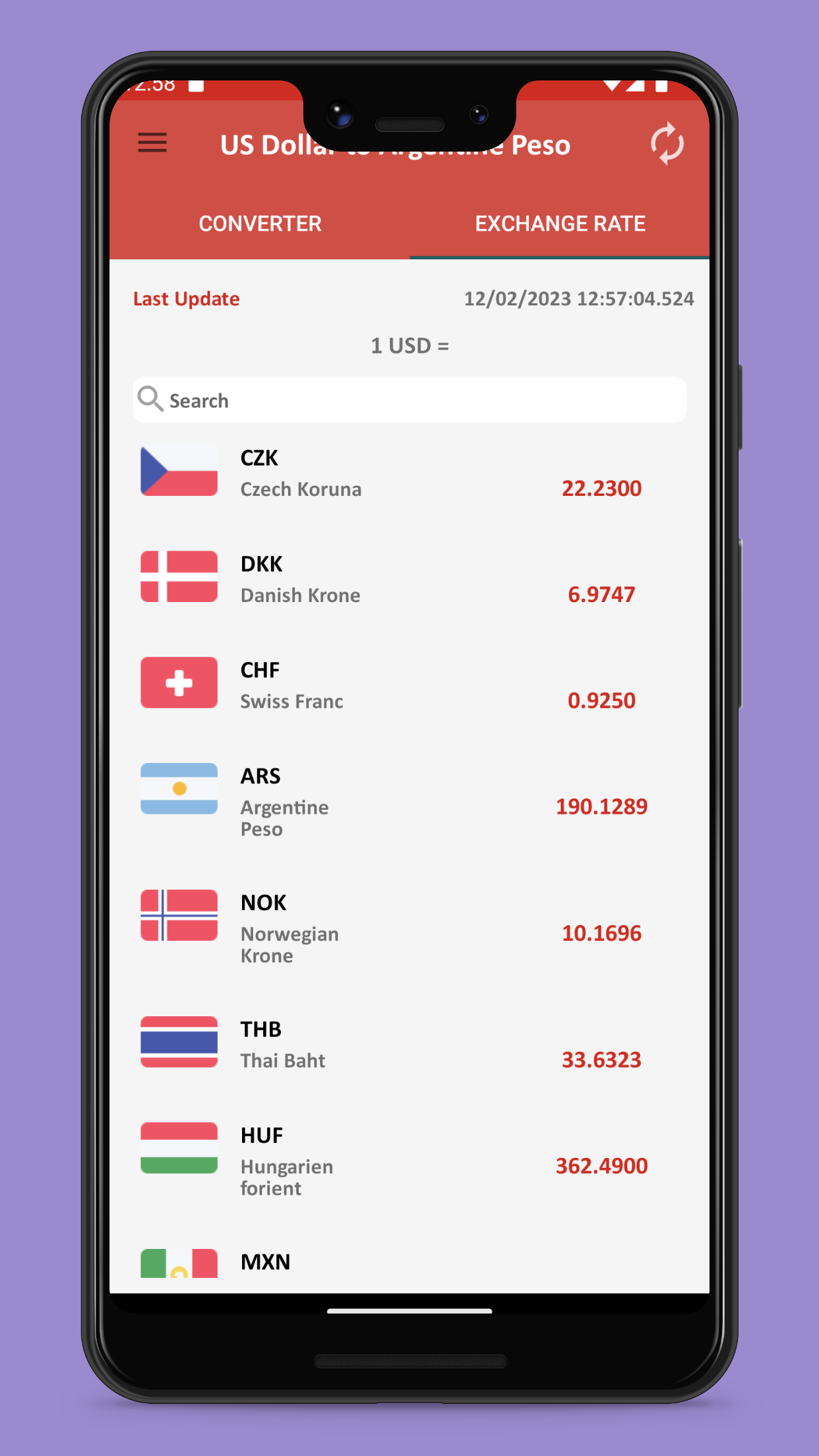 US dollar to Argentine peso | Indus Appstore | Screenshot