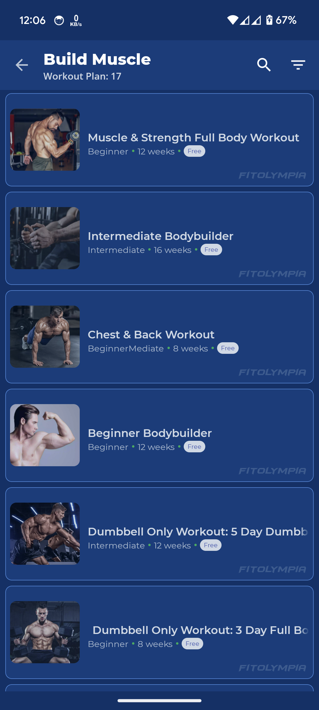 Fitolympia - Fitness & Workout | Indus Appstore | Screenshot