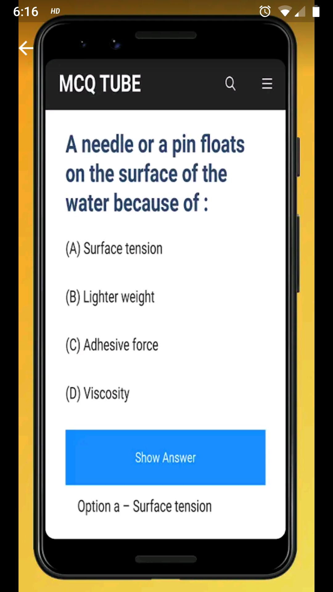 MCQ TUBE (GK, GRE, CTET, NEET) | Indus Appstore | Screenshot