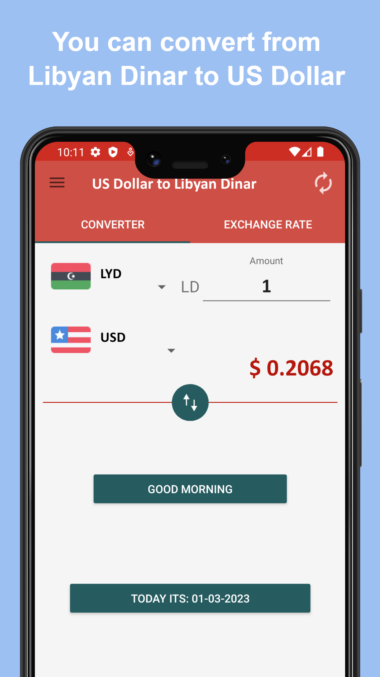 US dollar to Libyan dinar | Indus Appstore | Screenshot