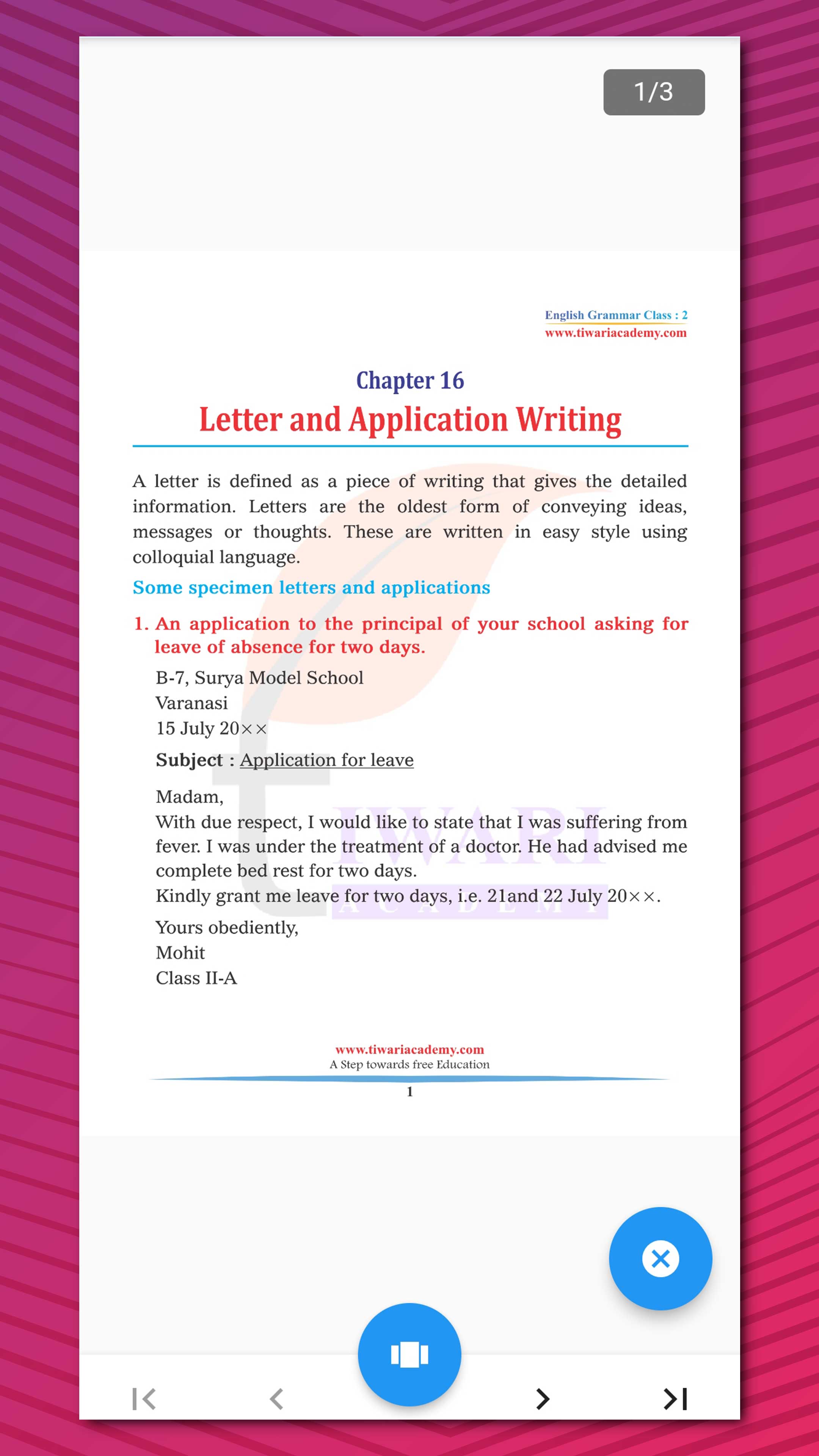 Class 2 English Grammar Book | Indus Appstore | Screenshot