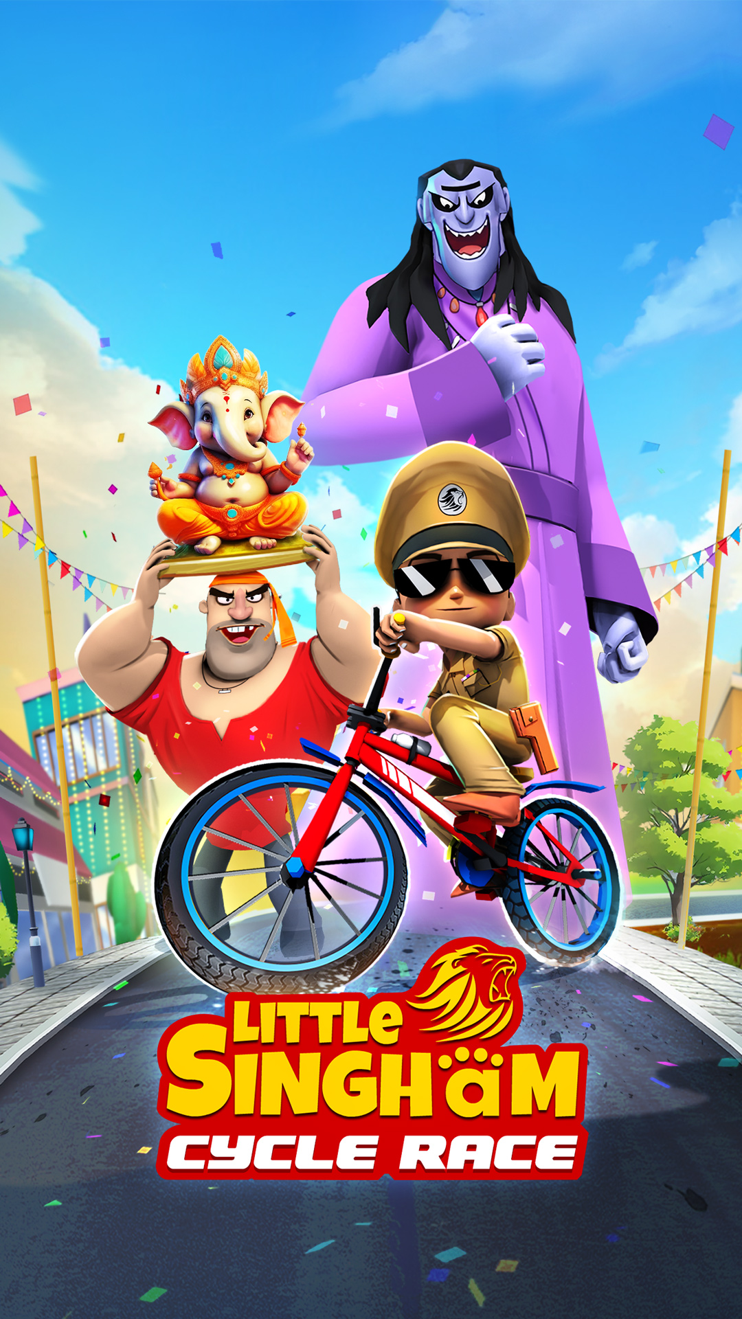 Little Singham Cycle Race | Indus Appstore | Screenshot