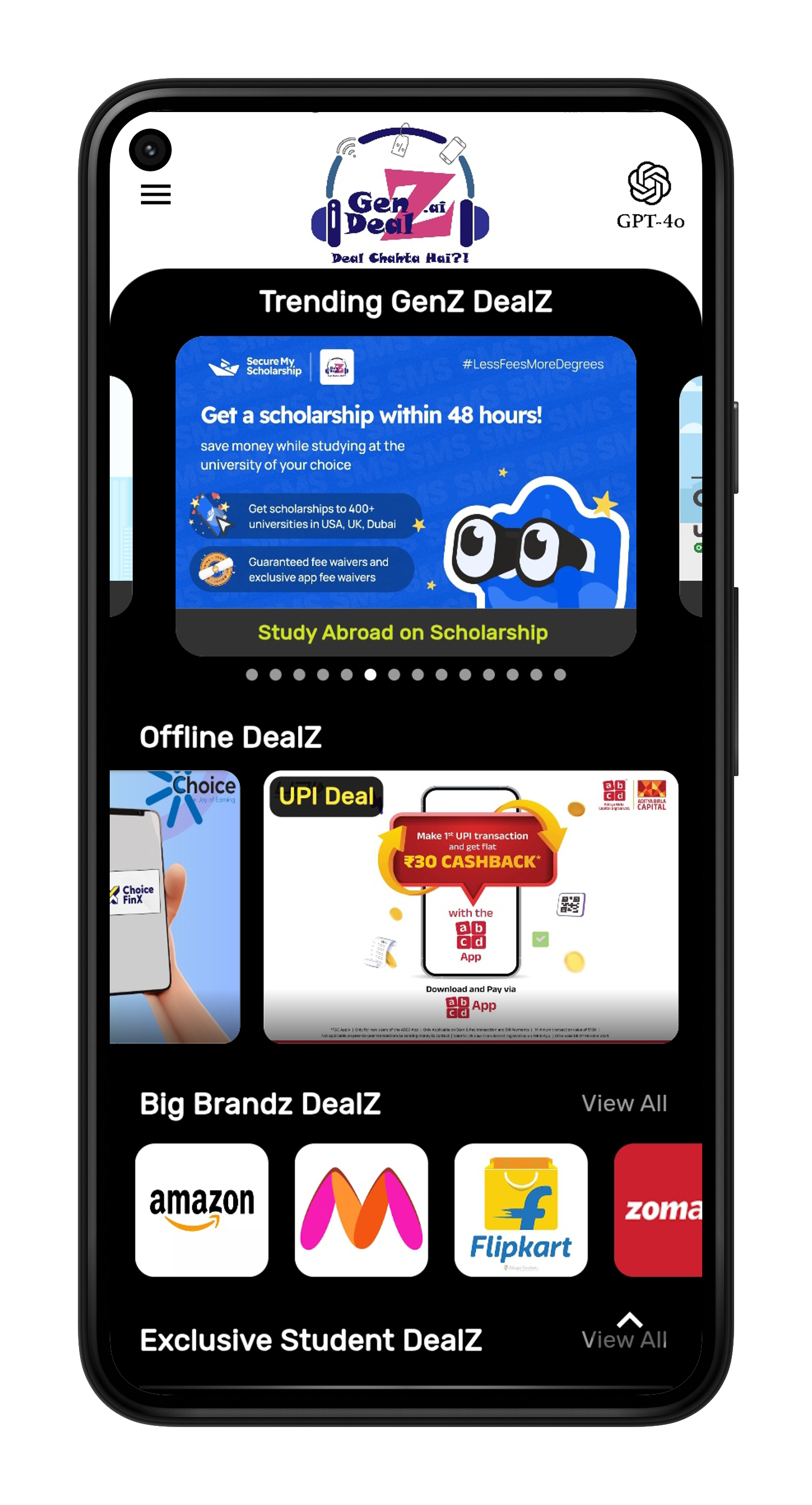 GenZDealZ.ai: Empowering GenZ through GenAI powered Deals | Indus Appstore | Screenshot